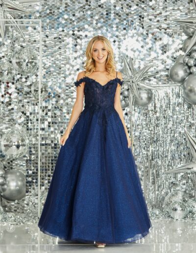 prom dress beaded glitter layered skirt tulle crinoline-hem